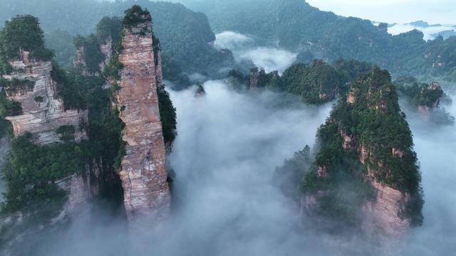 张家界 武陵源 云海 黄石寨