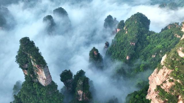 张家界 武陵源 云海 黄石寨