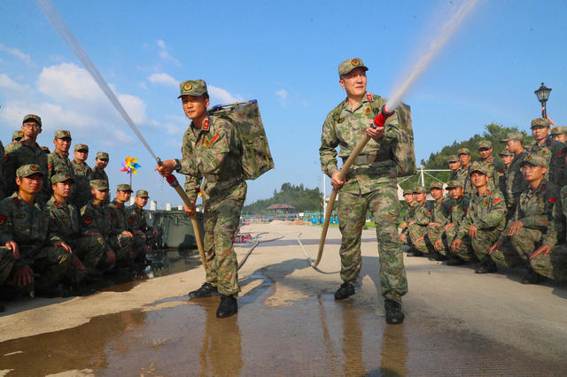 民兵  森林防火  训练  消防