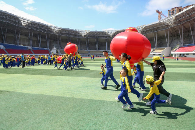 湖南，湘西，节日，六一，迎接，活动，小朋友