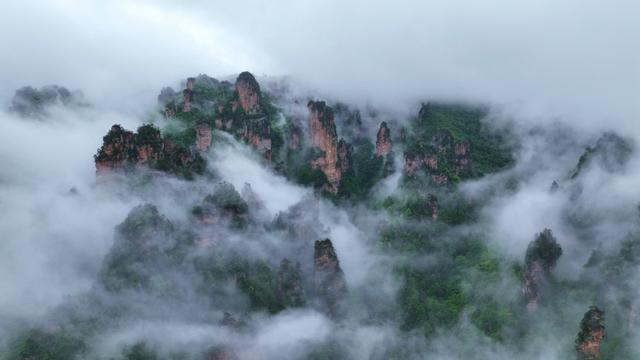 旅游 云海 张家界 武陵源