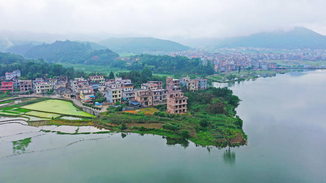 水乡  云雾  美景  江南