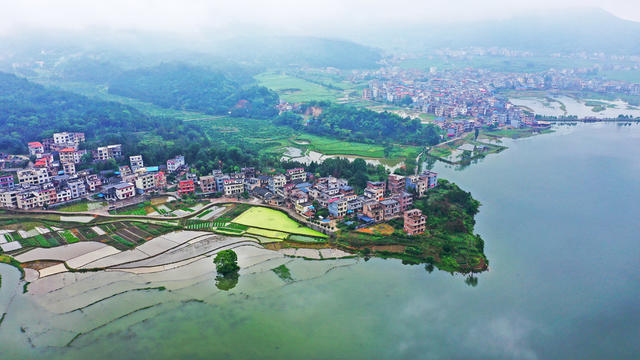 水乡  云雾  美景  江南