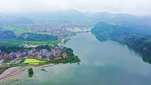 水乡  云雾  美景  江南