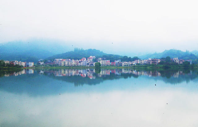 水乡  云雾  美景  江南