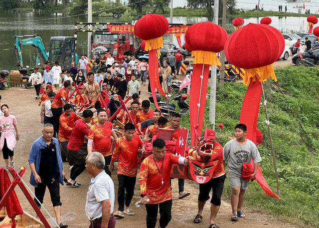 湘阴县临资口端午民间龙舟竞渡  圆满