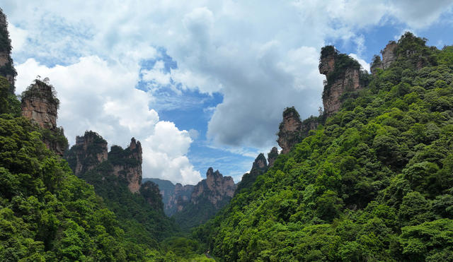 张家界 峰林 蓝天