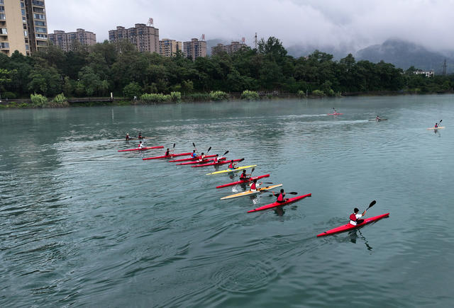资兴 东江湾 皮划艇 赛艇 训练