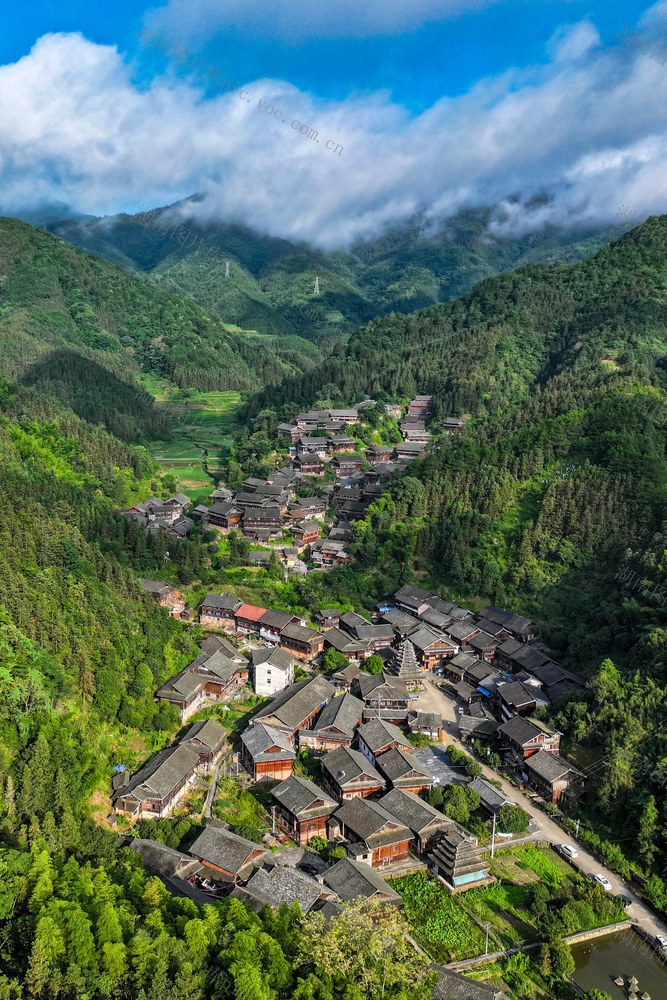 2024年6月16日,湖南省怀化市通道侗族自治县双江镇芋头古侗寨,特色