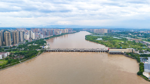 防汛 水电站泄洪 湘江洪水