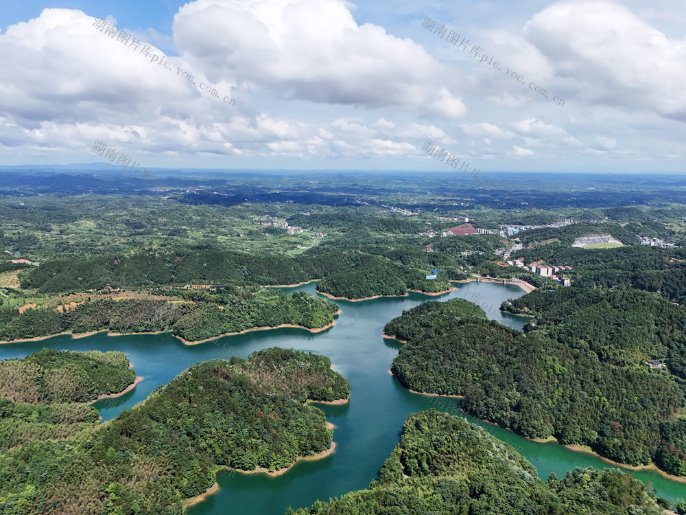 生态  水库  风景  秀丽  自然  旅游