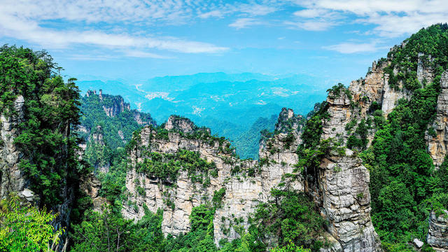 湖南张家界 擎天柱  神堂湾  杨家界  奇峰三千