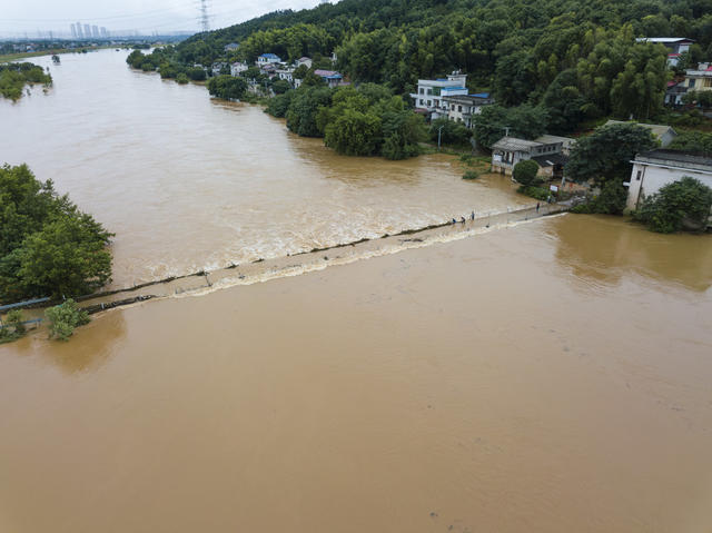 灾害 长沙县 河流 捞刀河 降雨 洪水 