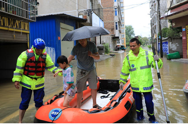 湖南邵东  救援  洪水  暴雨  转移  受困  群众