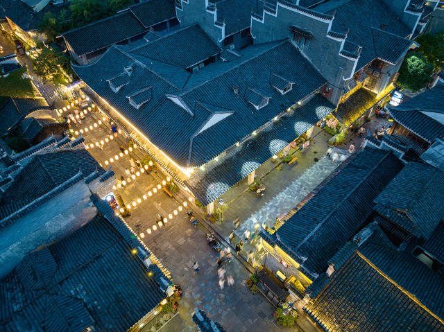 暮色 乾州古城 夜色