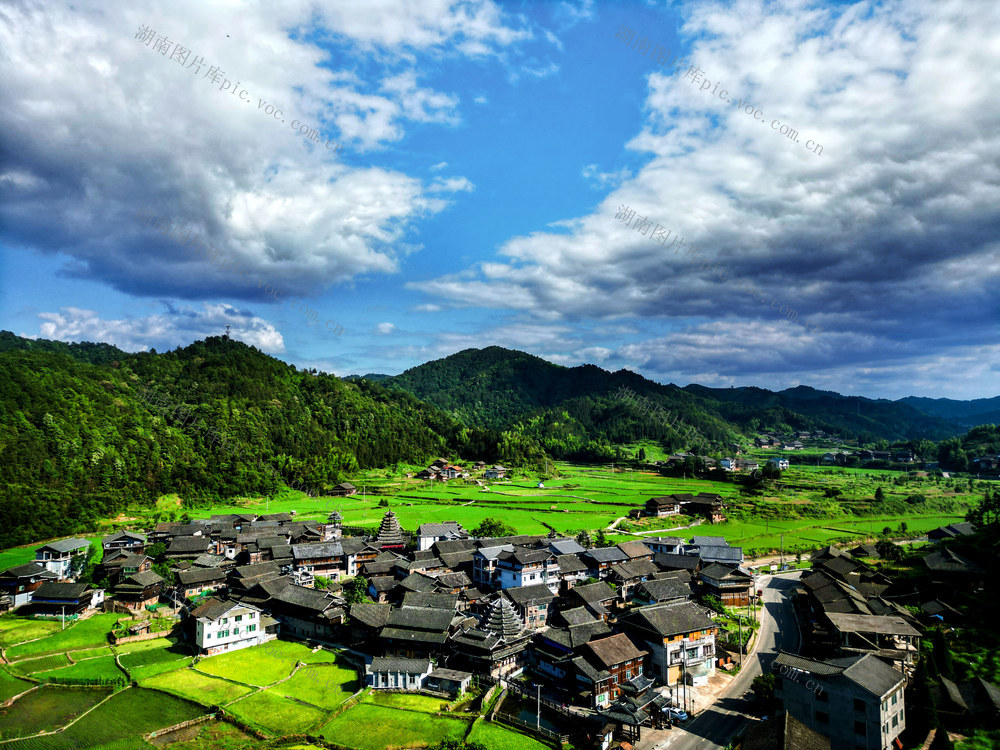 侗寨 建设 新 美丽 乡村
夏日  画卷   