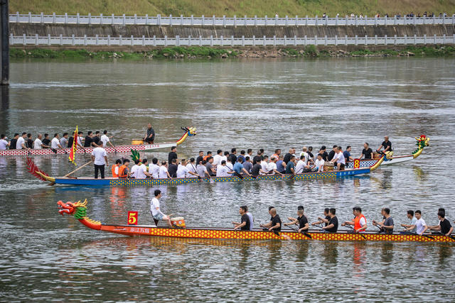 端午划龙舟