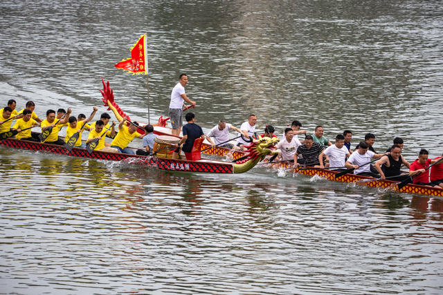 端午划龙舟