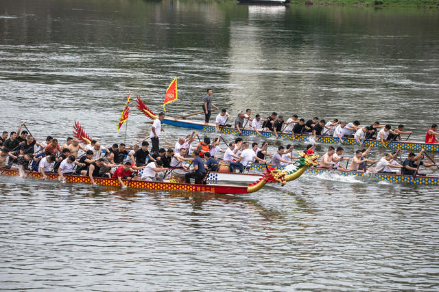 端午划龙舟