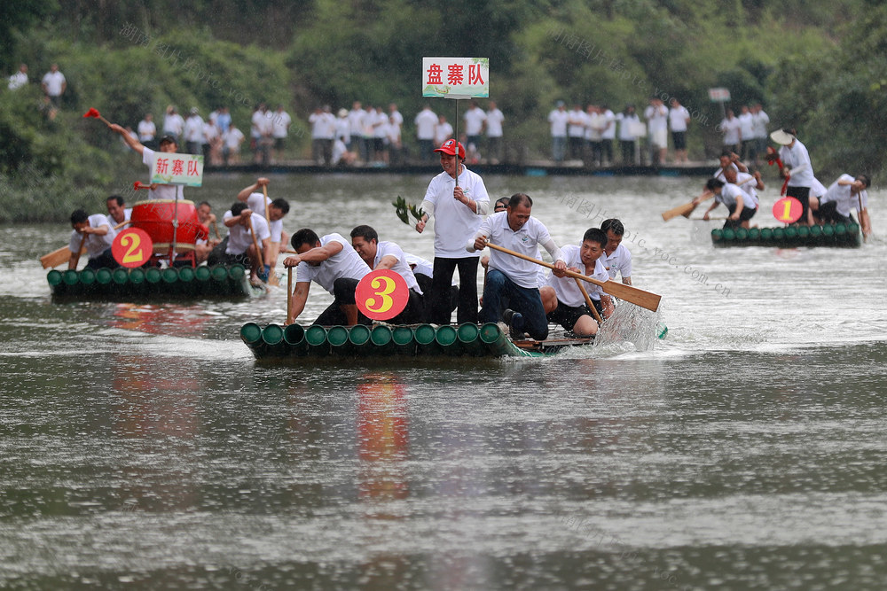 赛竹筏 迎端午 旅游 村民 民俗文化 乡村振兴

