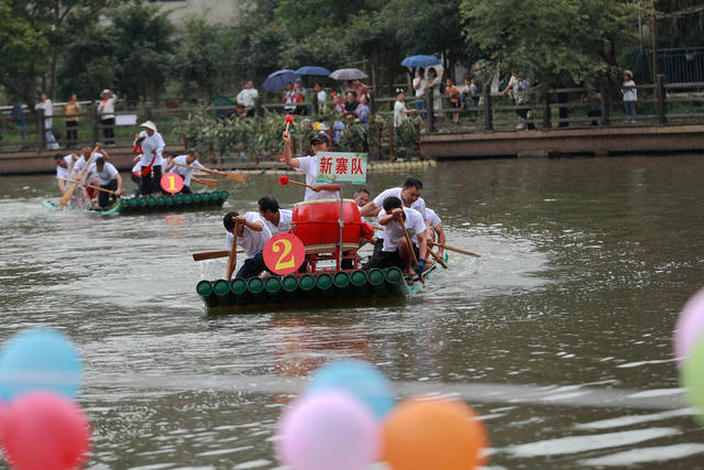 赛竹筏 迎端午 旅游 村民 民俗文化 乡村振兴

