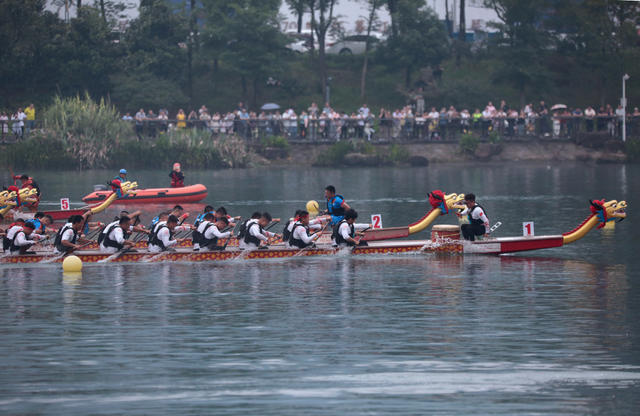 湖南郴州 “我们的节日·端午” 东江湖  龙舟赛