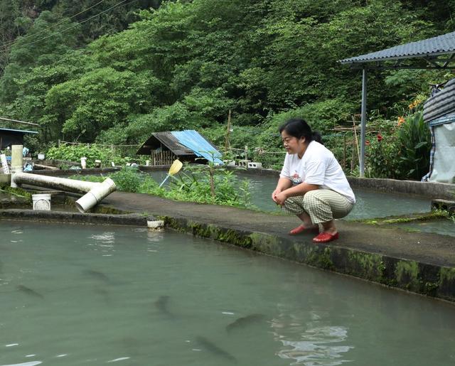    养殖户抗灾自救