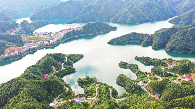 生态  乡村  景美  如画  水库