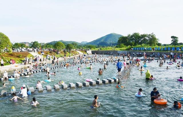 游泳公园享清凉