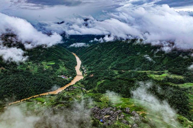 生态 乡村 雾 美丽乡村 绿水青山