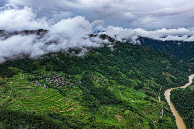 生态 乡村 雾 美丽乡村 绿水青山