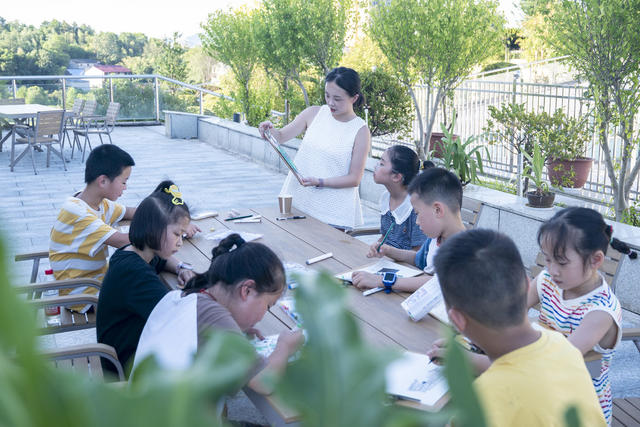 娄底,暑假,绘画,户外写生,童心,自然