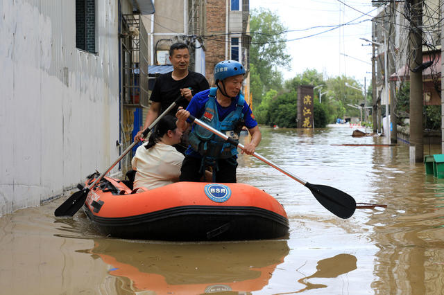 邵东  救灾  救援  洪水  暴雨  转移群众