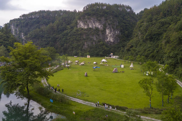湖南涟源 露营 休闲游   夏日 旅游 避暑
