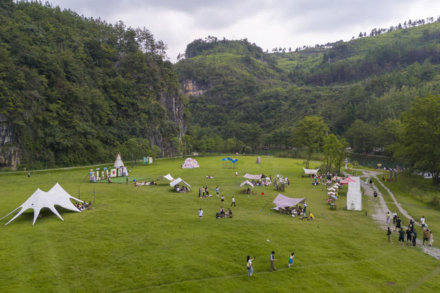 湖南涟源 露营 休闲游   夏日 旅游 避暑