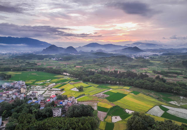 田园
道县
晚霞
