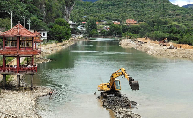 汛期 行洪 安全 除险 挖沙 作业 