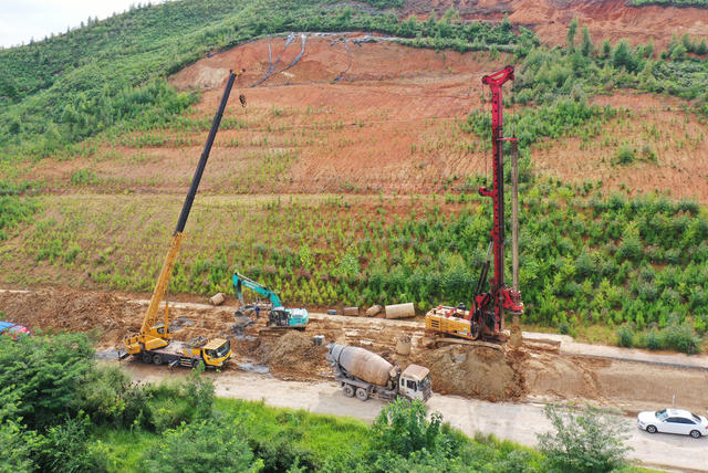 嘉禾：滑坡修复工程施工忙