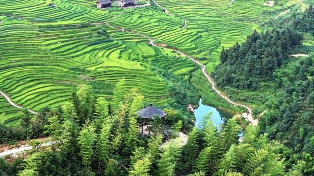 湖南新化 芭蕉山梯田 秋景 旅游 赏秋 梯田美景
