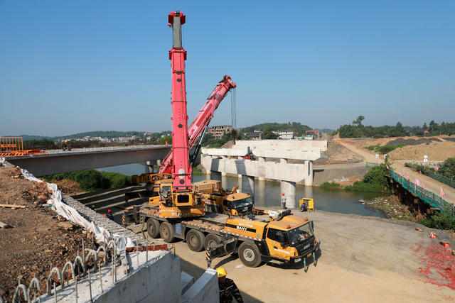 快速路  施工  建设  工程  交通  湖南邵阳