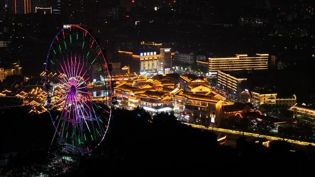 湖南  郴州  苏仙  中秋   苏仙区  白鹿洞街道  石榴湾社区  磨心塘  龙门有戏  舞台  中秋  文艺汇演   群众   文艺   夜经济   航拍  黄建华 