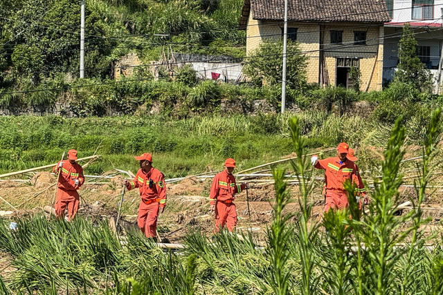 消防 救援 搜救 失联 资兴 台风 