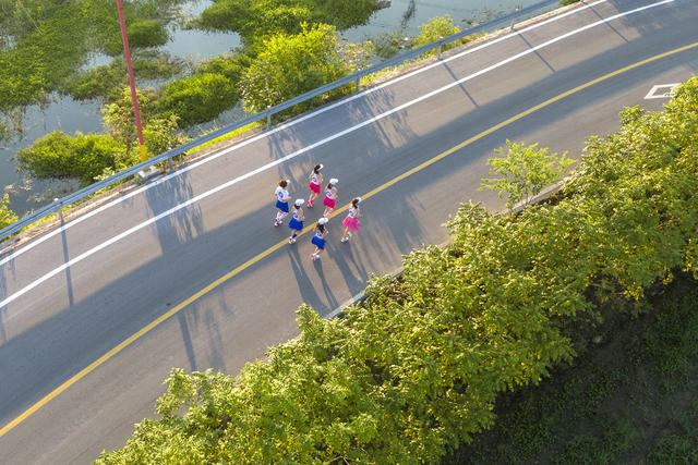 娄底 全民健身日  晨跑