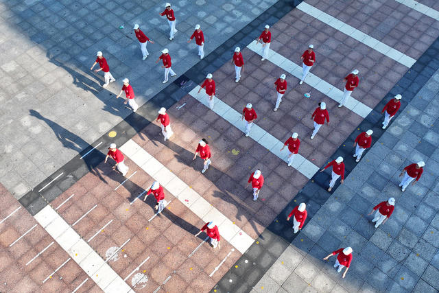 全民健身 广场舞 太极