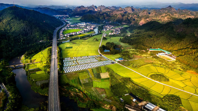 通道 侗乡 初秋 田园 美景 如画