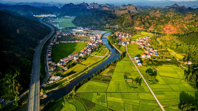 通道 侗乡 初秋 田园 美景 如画