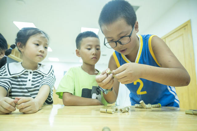 湖南娄底 竹节人 竹制品 暑假