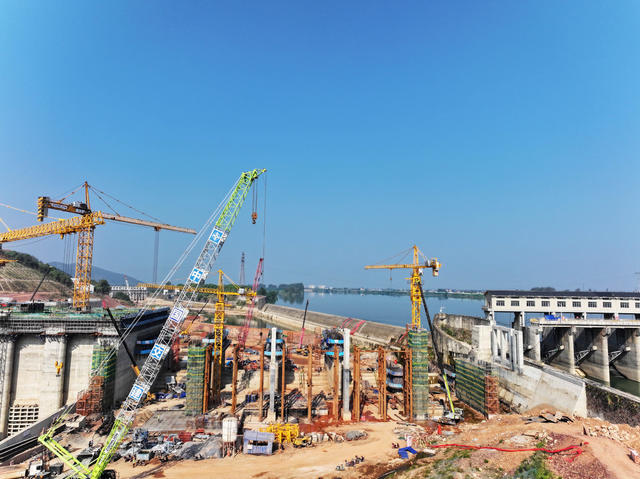 澧水  航道建设  枢纽工程  艳洲  秋老虎  进度保障
