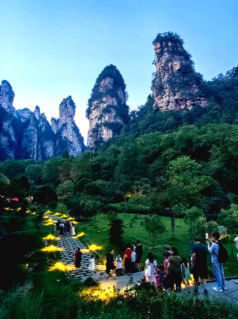 夜游 张家界 金鞭溪 