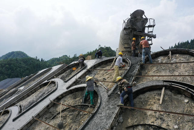 湖南 龙山 高速公路 连接线 施工